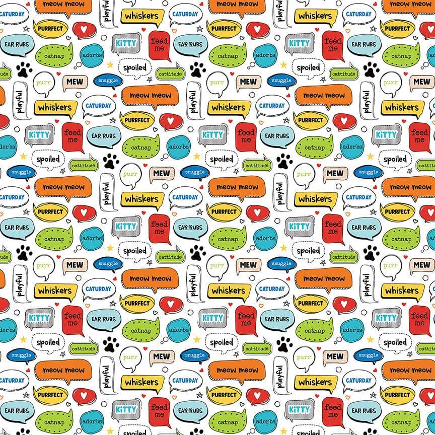 Meow Collection Here Kitty Kitty 12 x 12 Double-Sided Scrapbook Paper by Photo Play Paper - Scrapbook Supply Companies