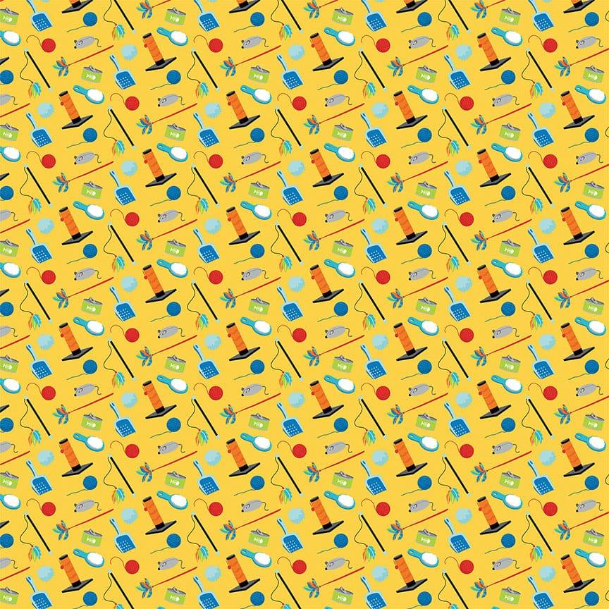 Meow Collection Playful 12 x 12 Double-Sided Scrapbook Paper by Photo Play Paper - Scrapbook Supply Companies