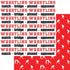 Female Wrestling Collection Wrestling Words 12 x 12 Double-Sided Scrapbook Paper by SSC Designs