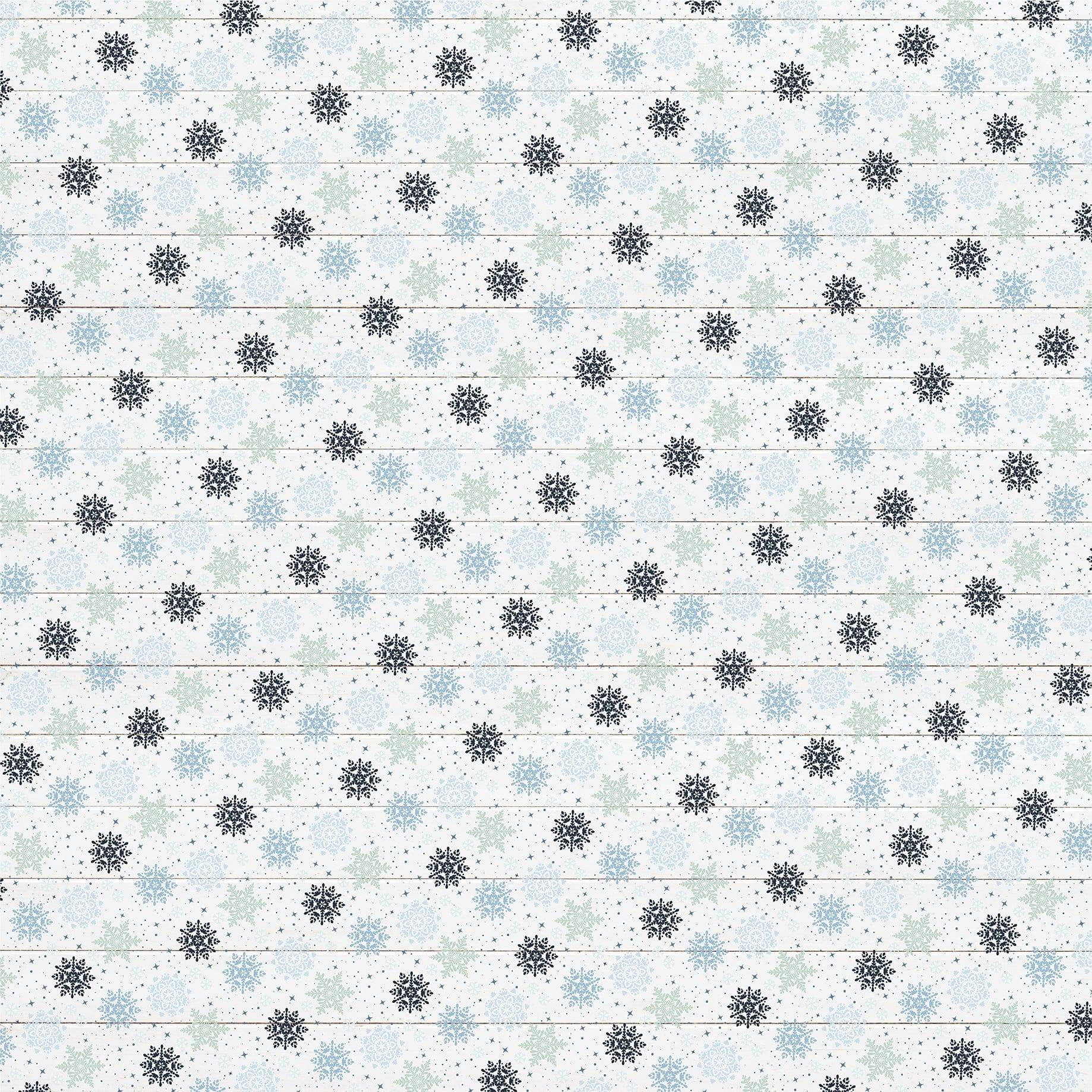 Winter Collection 4 x 4 Journaling Cards 12 x 12 Double-Sided Scrapbook Paper by Echo Park Paper - Scrapbook Supply Companies