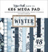 Winter Collection 6 x 6 Mega Paper Pad by Echo Park Paper - 48 Double-Sided Papers - Scrapbook Supply Companies