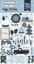 Winter Collection 4 x 7 Puffy Stickers Scrapbook Embellishments by Echo Park Paper - Scrapbook Supply Companies