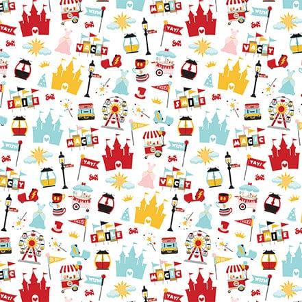 Wish Upon A Star 2 Collection Happy Place 12 x 12 Double-Sided Scrapbook Paper by Echo Park Paper - Scrapbook Supply Companies