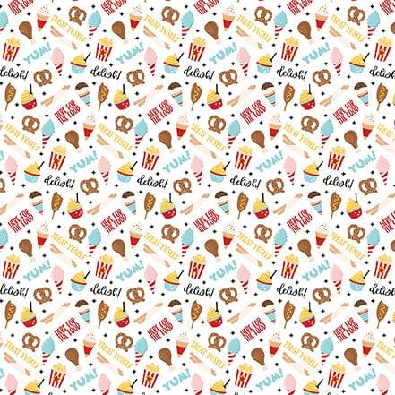 Wish Upon A Star 2 Collection Downtown Dishes 12 x 12 Double-Sided Scrapbook Paper by Echo Park Paper - Scrapbook Supply Companies