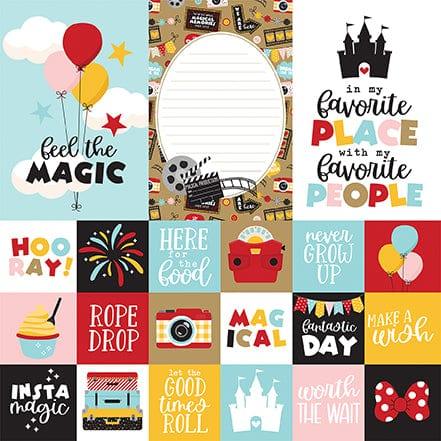 Wish Upon A Star 2 Collection Multi Journaling Cards 12 x 12 Double-Sided Scrapbook Paper by Echo Park Paper - Scrapbook Supply Companies