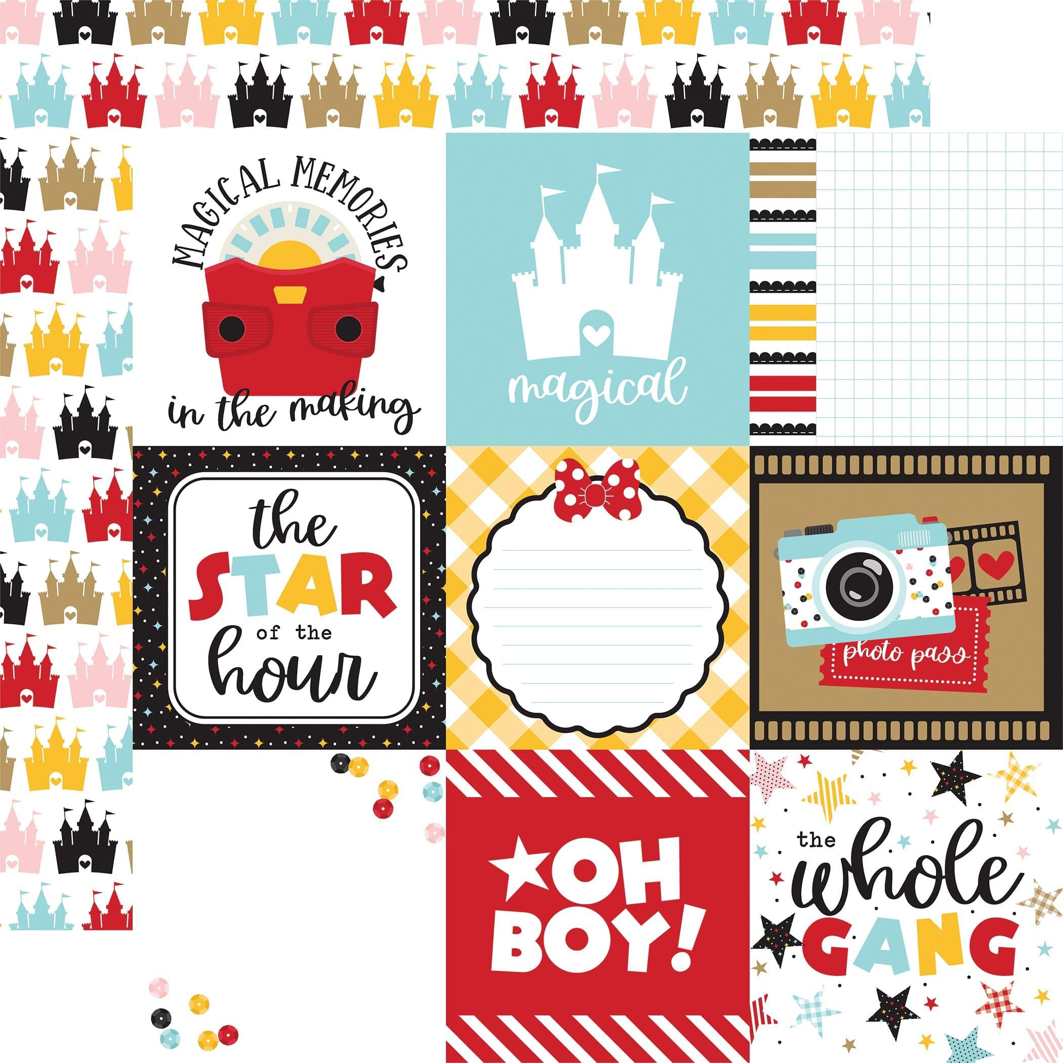 Wish Upon A Star 2 Collection 4x4 Journaling Cards 12 x 12 Double-Sided Scrapbook Paper by Echo Park Paper