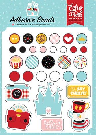 Wish Upon A Star 2 Collection Self-Adhesive Brads & Chipboard Pieces by Echo Park Paper