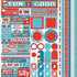 Wacky & Wild Collection 12 x 12 Scrapbook Sticker Sheet by Reminisce - Scrapbook Supply Companies