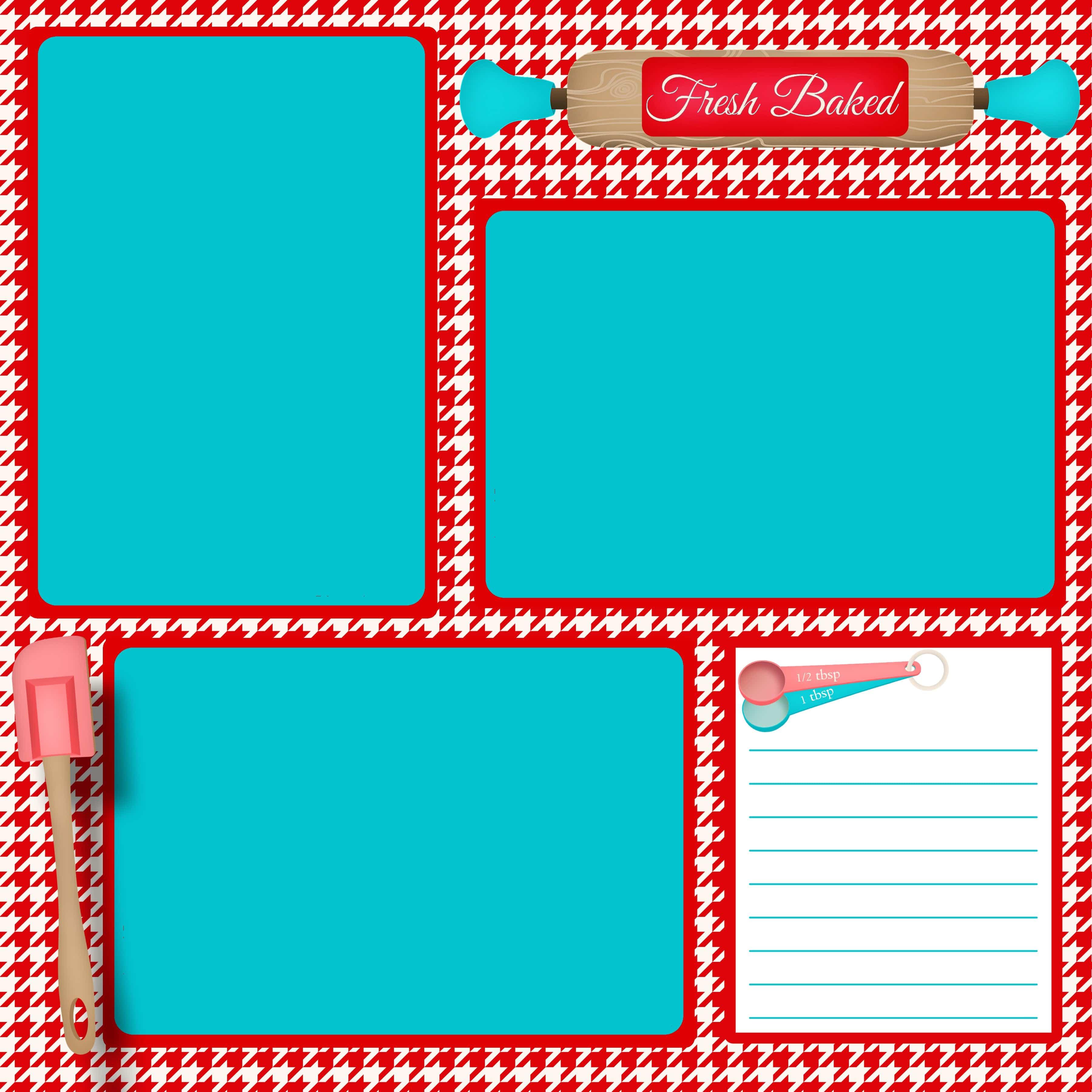 SSC Designs | What's Baking? Printed Scrapbook Pages