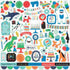 It's Your Birthday Boy Collection Elements 12 x 12 Scrapbook Sticker Sheet by Echo Park Paper - Scrapbook Supply Companies