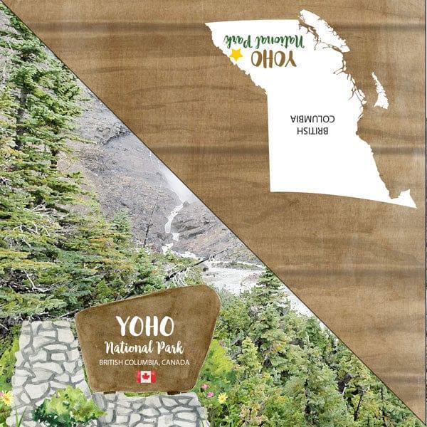 National Park Collection British Columbia Canada YOHO National Park 12 x 12 Double-Sided Scrapbook Paper by Scrapbook Customs