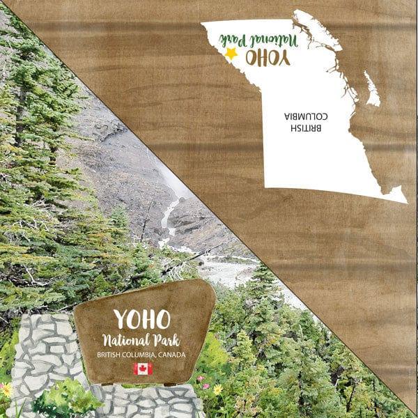 National Park Collection British Columbia Canada YOHO National Park 12 x 12 Double-Sided Scrapbook Paper by Scrapbook Customs - Scrapbook Supply Companies