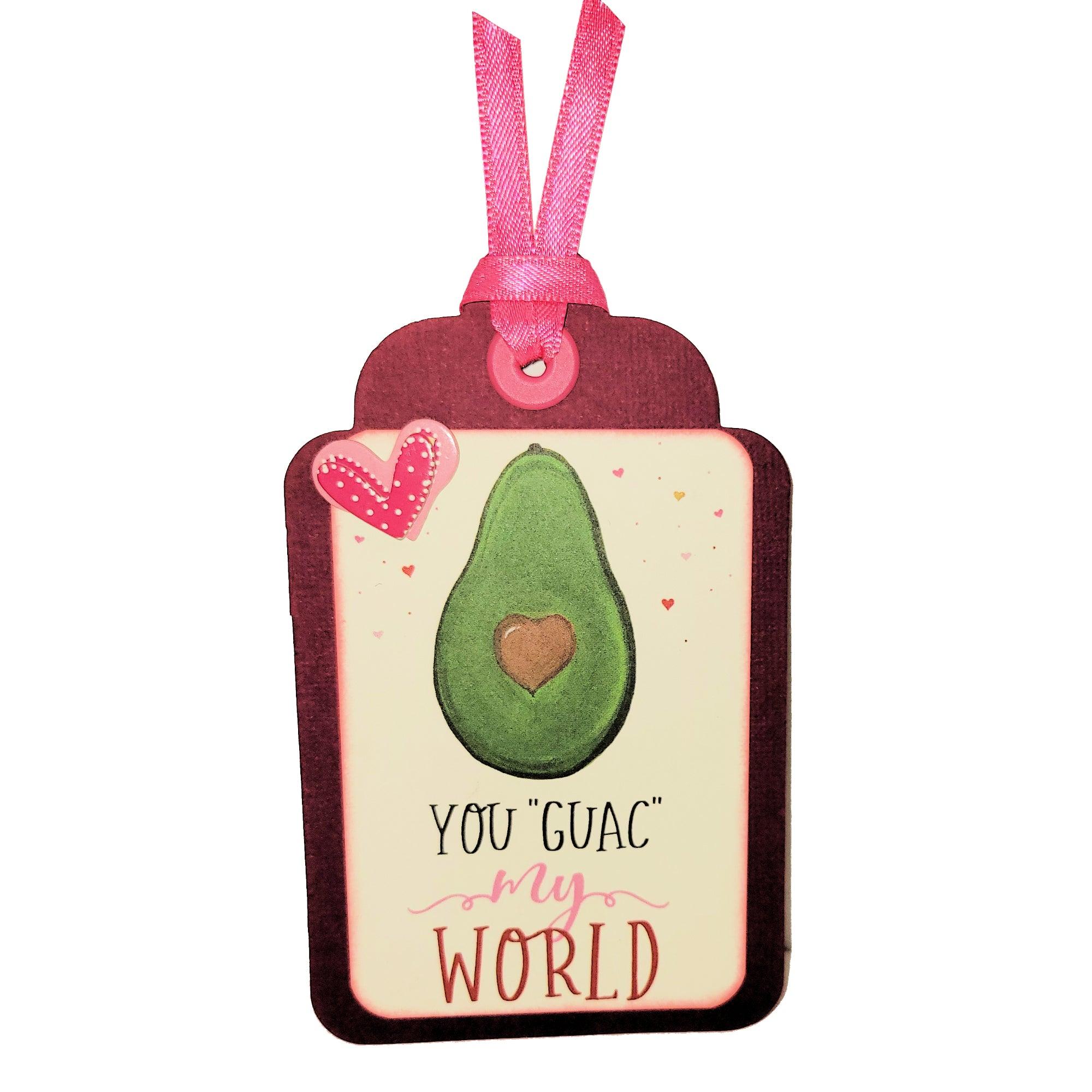 Be My Valentine Collection You Guac my World Tag 3 x 5 Coordinating Scrapbook Tag Embellishment by SSC Designs