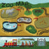 Animal Safari Collection Zoo Map 12 x 12 Double-Sided Scrapbook Paper by Echo Park Paper - Scrapbook Supply Companies