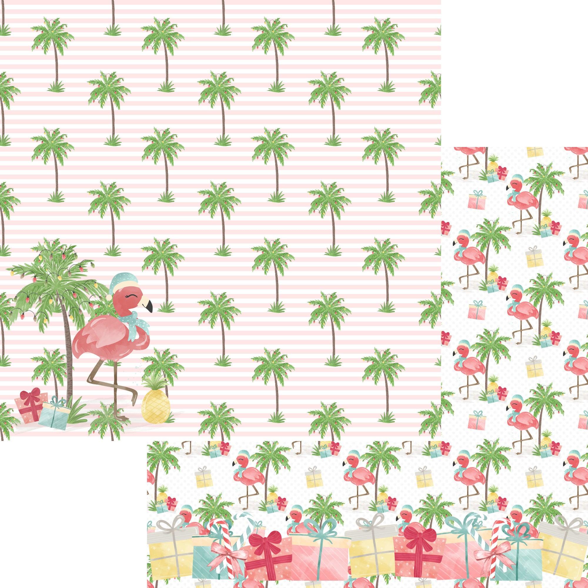 Flamingo Christmas Collection 12 x 12 Scrapbook Paper & Embellishment Kit by SSC Designs - Scrapbook Supply Companies