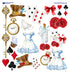 Alice Collection Laser Cut Ephemera Embellishments by SSC Designs