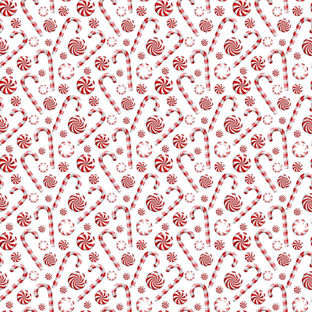 Peppermint Christmas Collection Merry Christmas 12 x 12 Double-Sided Scrapbook Paper by SSC Designs - Scrapbook Supply Companies