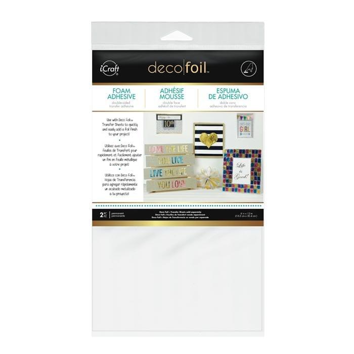 iCraft Collection Deco Foil Foam Adhesive 6 x 12 Double-Sided Sheets by Thermoweb - 2 Pieces - Scrapbook Supply Companies