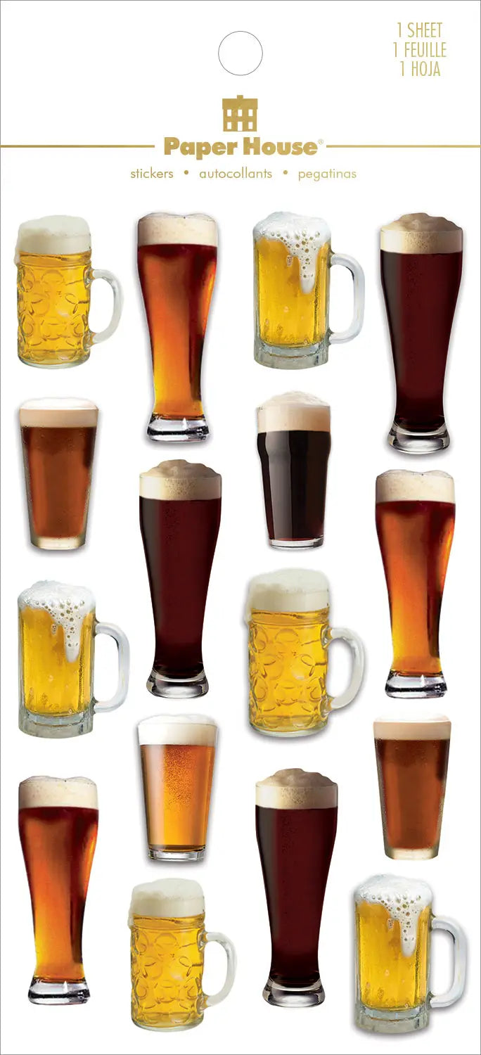 Beer Collection 4 x 8 3D Scrapbook Embellishment by Paper House Productions