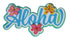 Aloha Title Fully-Assembled 3 x 9 Laser Cut Scrapbook Embellishment by SSC Laser Cuts
