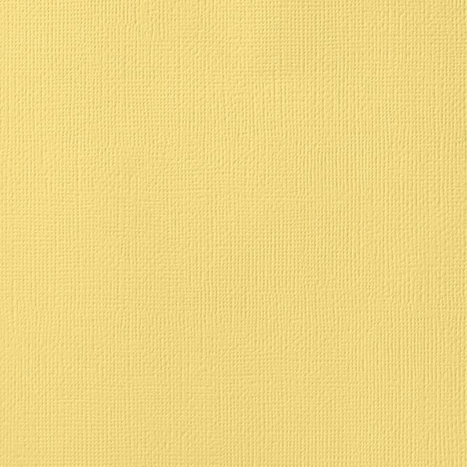 Banana 12 x 12 Textured Cardstock by American Crafts - Scrapbook Supply Companies