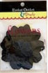 1.5", 2", 2.5" Black Scrapbook Flowers by Eyelet Outlet - 40 Pieces - Scrapbook Supply Companies