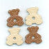 Brown and Tan Baby Bear Quicklet Eyelets by Eyelet Outlet - Pkg. of 12