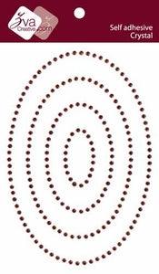 Chocolate Oval Embellishments by Zva Creative - Scrapbook Supply Companies