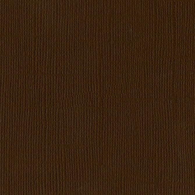 Chocolate 12 x 12 Textured Cardstock by Bazzill