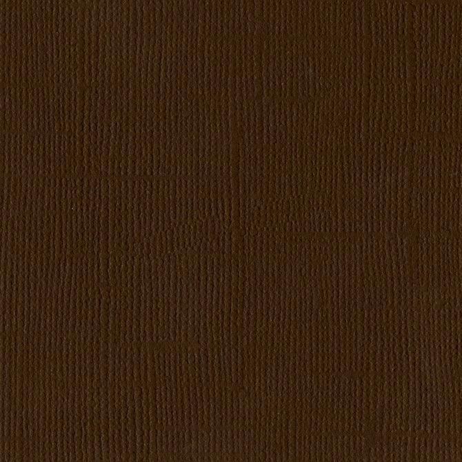 Chocolate 12 x 12 Textured Cardstock by Bazzill - Scrapbook Supply Companies