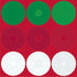 Christmas Basics Collection Nested Sparkle Circles 12 x 12 Die-cut Sticker Sheet by Reminisce - Scrapbook Supply Companies