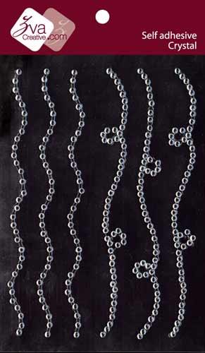 Clear Rhinestone Border Embellishments by Zva Creative - Scrapbook Supply Companies