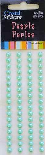 Crystal Stickers Mint 5mm Pearls by Mark Richards USA - Scrapbook Supply Companies