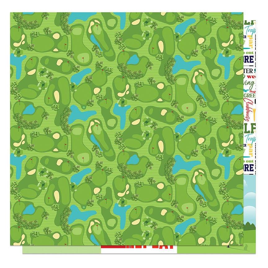 MVP Golf Collection Back 9 12 x 12 Double-Sided Scrapbook Paper by Photo Play - Scrapbook Supply Companies