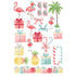 Flamingo Christmas Collection Laser Cut Ephemera Embellishments by SSC Designs - Scrapbook Supply Companies