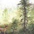 Watercolor Collection Deer 12 x 12 Double-Sided Scrapbook Paper by Scrapbook Customs - Scrapbook Supply Companies