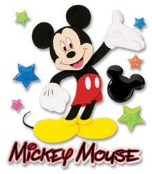 Disney Mickey Mouse Collection Mickey Walking Scrapbook Embellishment by EK Success.