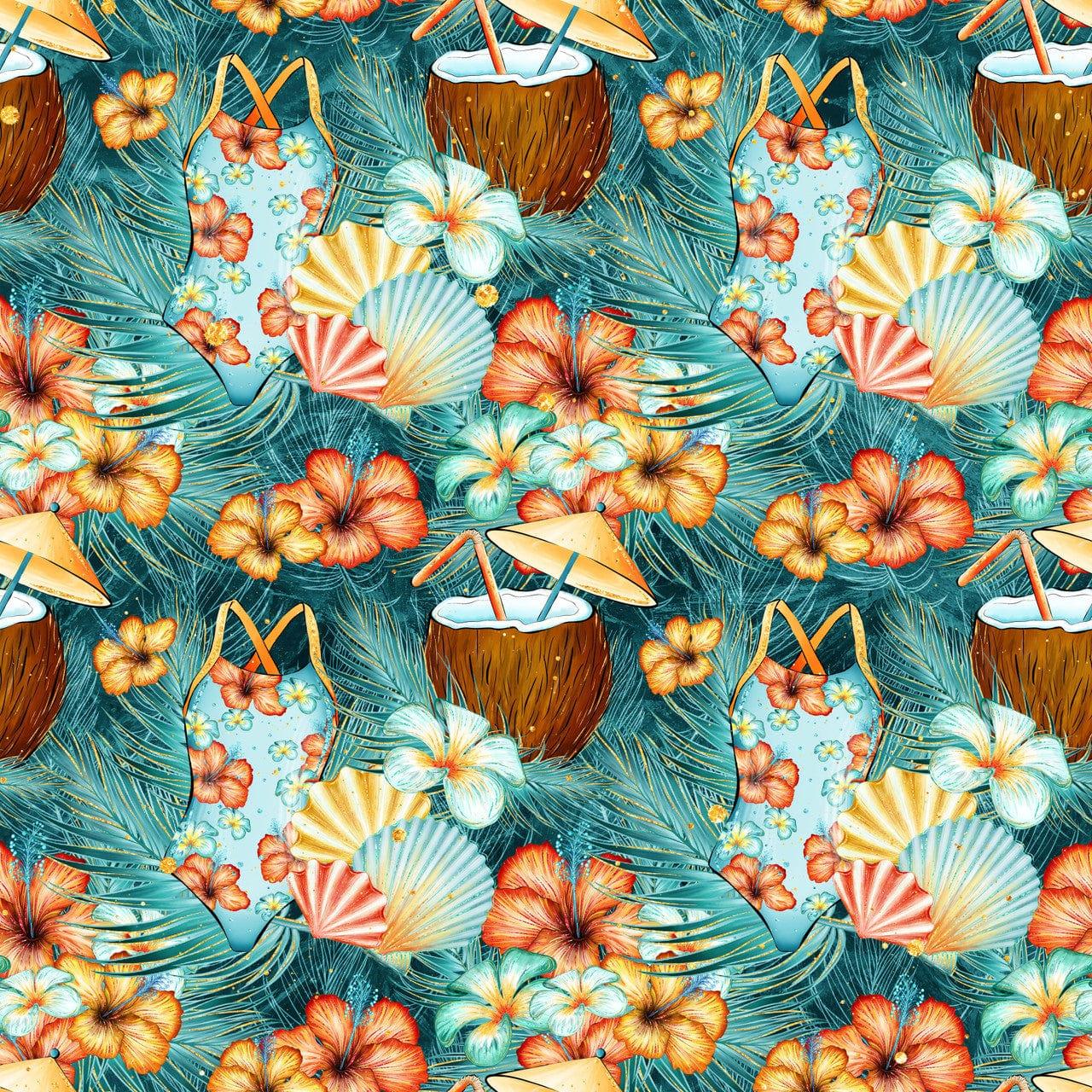  Tropics Collection Coconuts 12 x 12 Double-Sided Scrapbook Paper by SSC Designs - Scrapbook Supply Companies