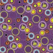 Halloween Fun Collection Sparkle Circles 12 x12 Scrapbook Paper by Cloud 9 Design