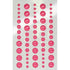 Our Brads Need Friends Collection 3 x 5 Bright Pink Scrapbook Enamel Sticky Back Dots by Eyelet Outlet 60 Count - Scrapbook Supply Companies