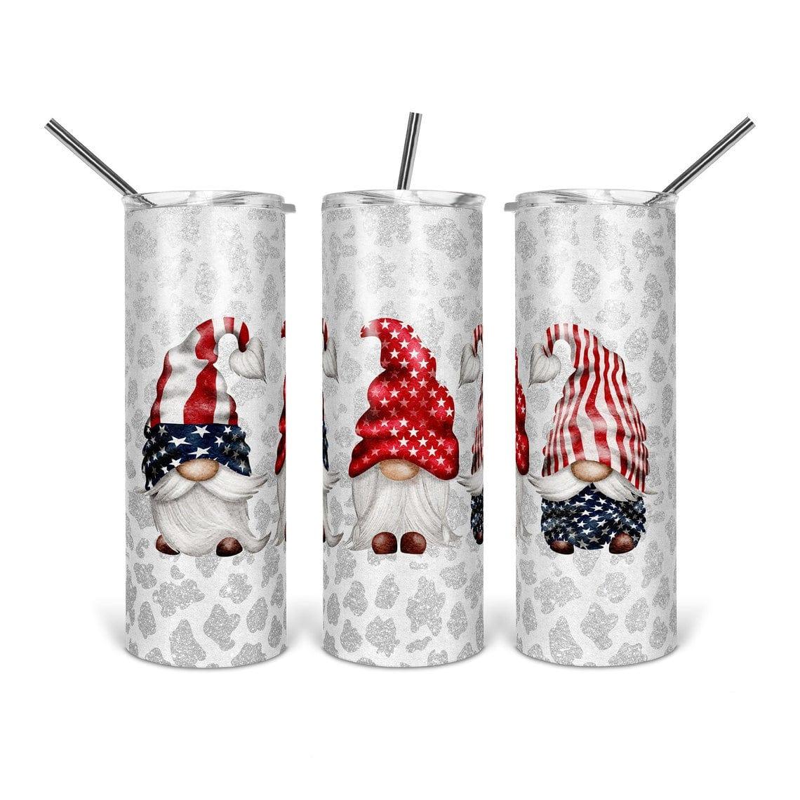 Patriotic 4th Of July Gnomes 30 oz. Straight Skinny Tumbler by SSC Designs - Scrapbook Supply Companies