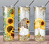 Sunflower Gnomes 30 oz. Straight Skinny Tumbler by SSC Designs