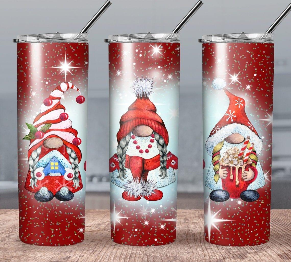 Love Hot Cocoa Gnomes 30 oz. Straight Skinny Tumbler by SSC Designs - Scrapbook Supply Companies