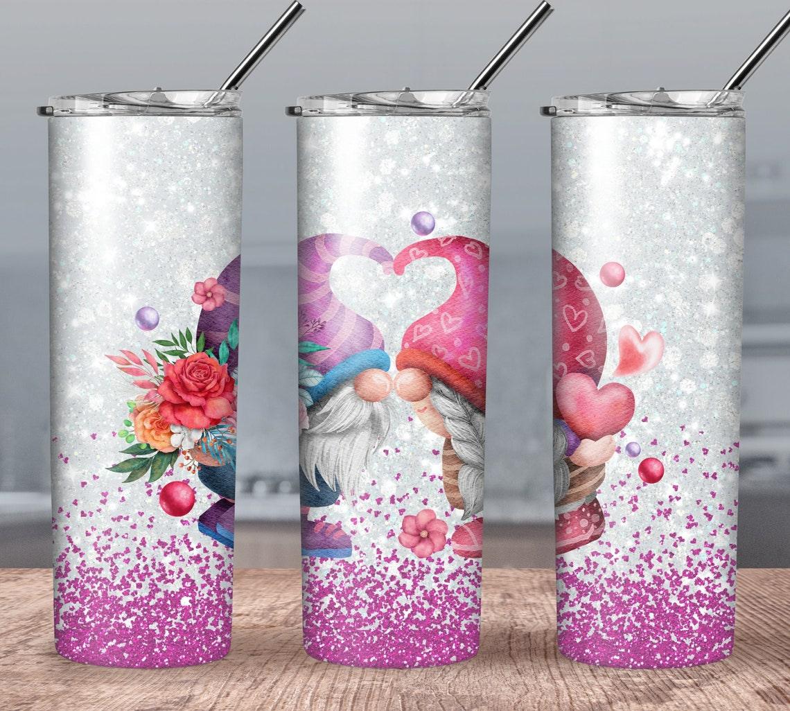 Butterfly Kisses Gnomes 30 oz. Straight Skinny Tumbler by SSC Designs - Scrapbook Supply Companies