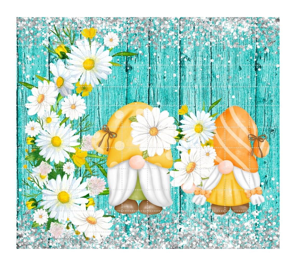 Gnomes & Daisies 30 oz. Straight Skinny Tumbler by SSC Designs - Scrapbook Supply Companies