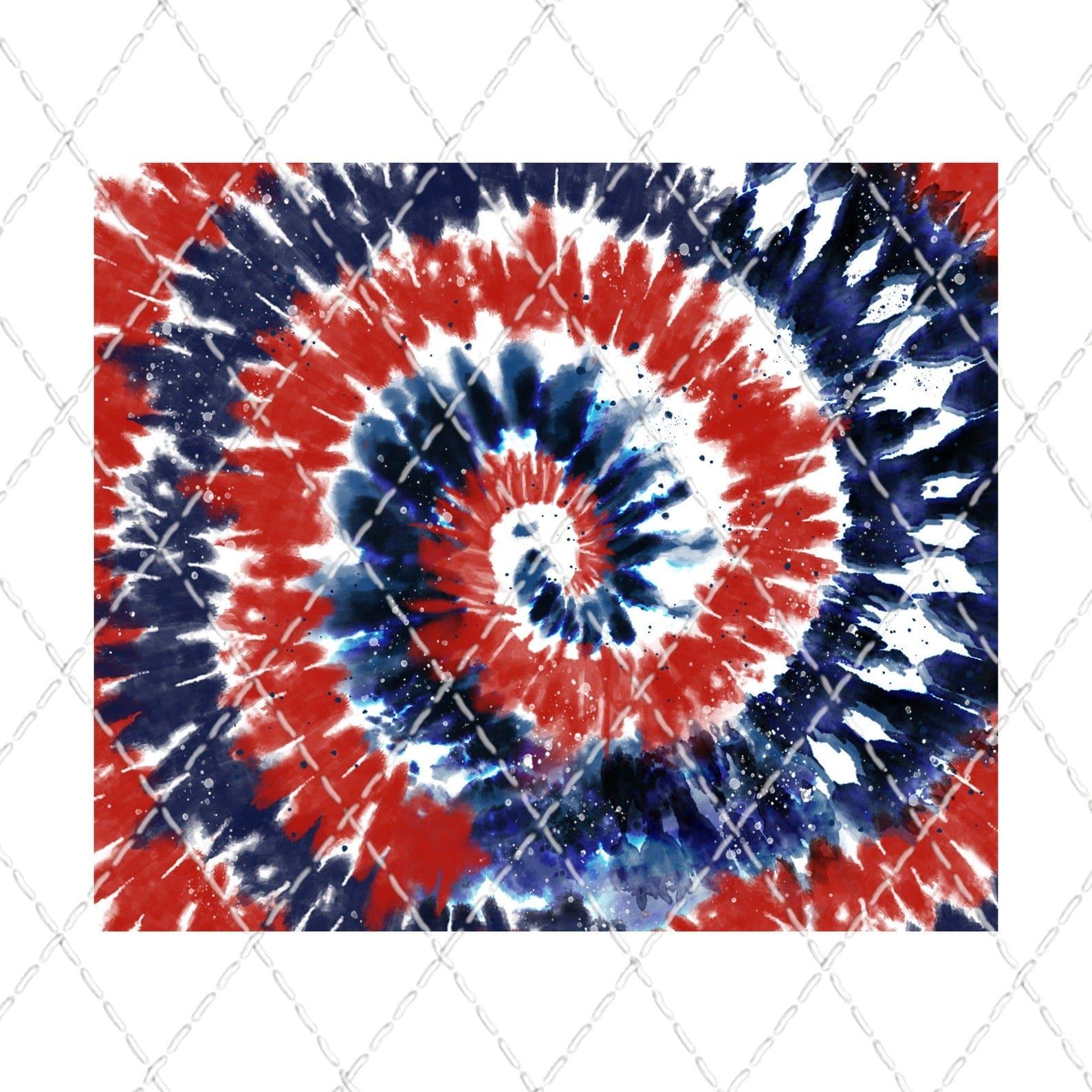 Patriotic Red, White & Blue Tie Dye 30 oz. Straight Skinny Tumbler by SSC Designs - Scrapbook Supply Companies