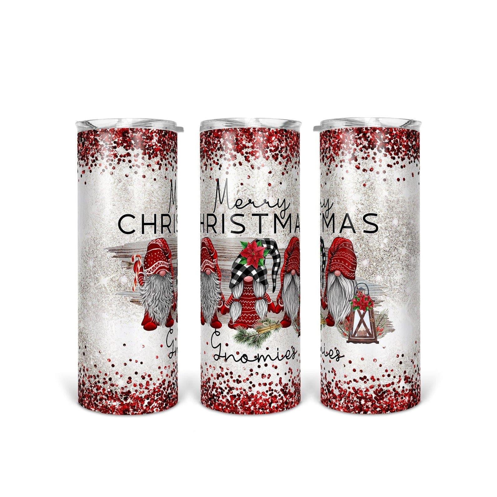 Merry Christmas Gnomies 30 oz. Straight Skinny Tumbler by SSC Designs - Scrapbook Supply Companies