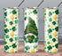 St. Patrick's Day Gold & Green Gnome With Heart 30 oz. Straight Skinny Tumbler by SSC Designs