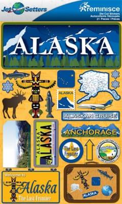 Jetsetters Collection Alaska 5 x 7 Scrapbook Embellishment by Reminisce - Scrapbook Supply Companies