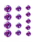Lavender Large Round Domed Crystal Stickers (12mm, 15mm, 18mm) by Mark Richards USA - Pkg. of 13 - Scrapbook Supply Companies